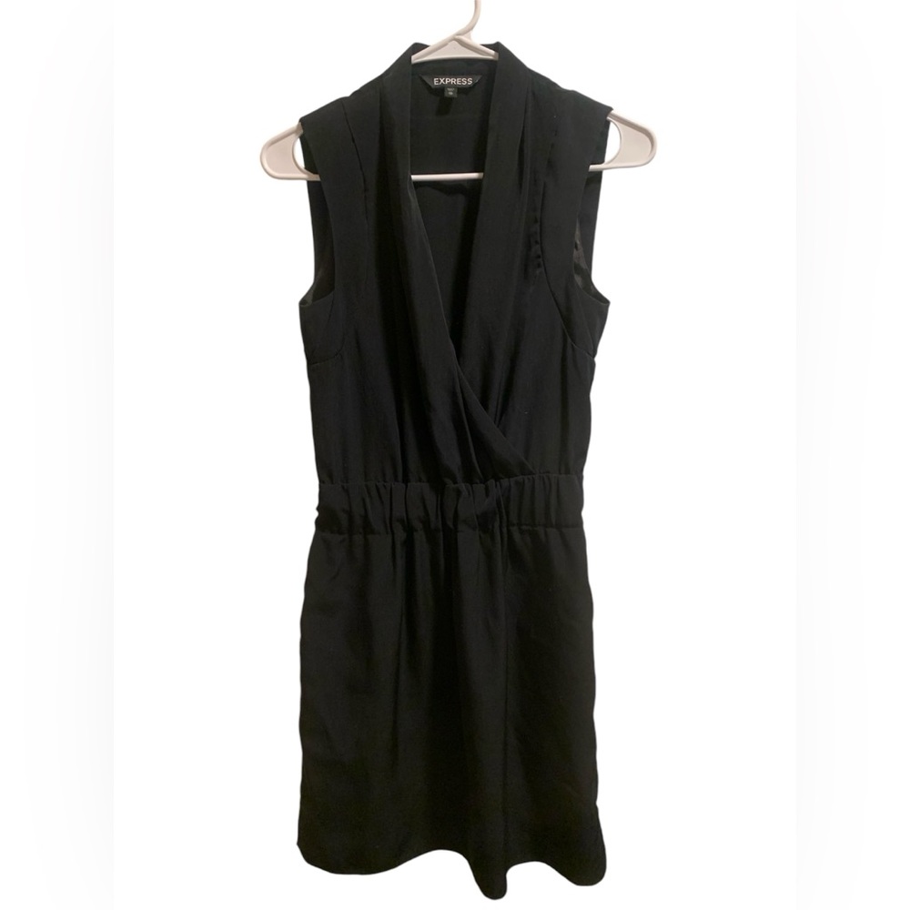 Super cute Express LBD little black dress v-neck classic date night party work
